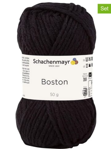 Schachenmayr since 1822 10er-Set: Mixgarne "Boston" in Schwarz - 10x 50 g