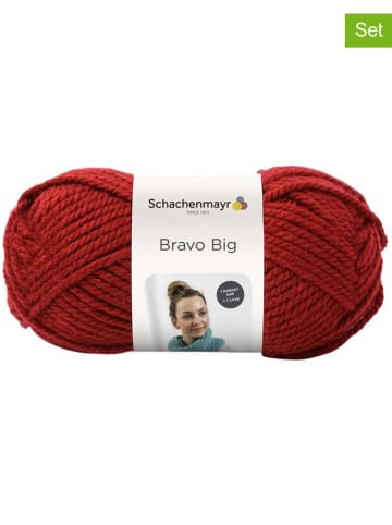 Schachenmayr since 1822 5er-Set: Kunstfasergarne "Bravo Big" in Rot - 5x 200 g