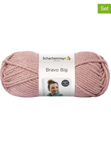 Schachenmayr since 1822 5er-Set: Kunstfasergarne "Bravo Big" in Rosa - 5x 200 g
