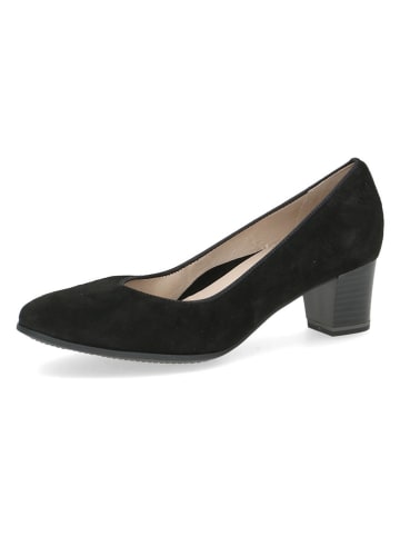 Caprice Leder-Pumps in Schwarz