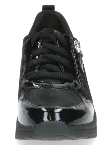 Caprice Leren sneakers zwart