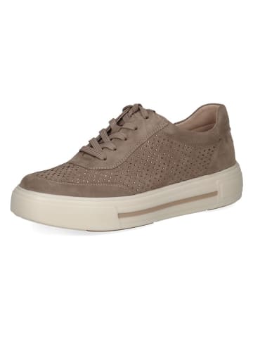 Caprice Skórzane sneakersy w kolorze brązowym