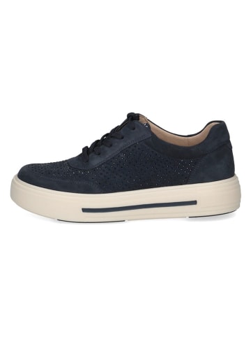 Caprice Leder-Sneakers in Dunkelblau