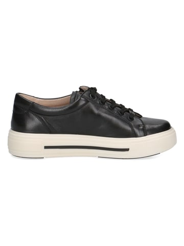 Caprice Leder-Sneakers in Schwarz