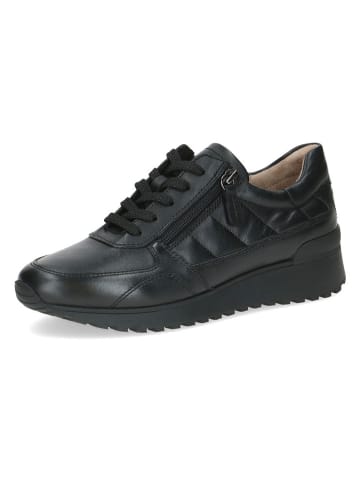 Caprice Leder-Sneakers in Schwarz