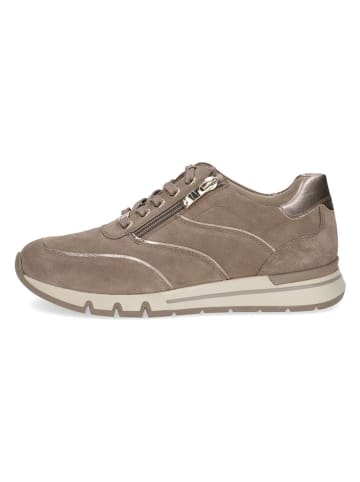 Caprice Leder-Sneakers in Hellbraun