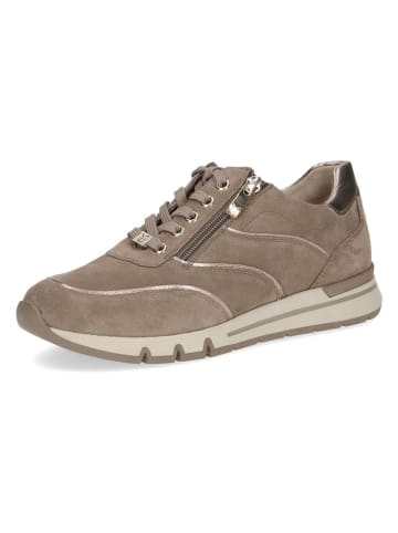 Caprice Leder-Sneakers in Hellbraun