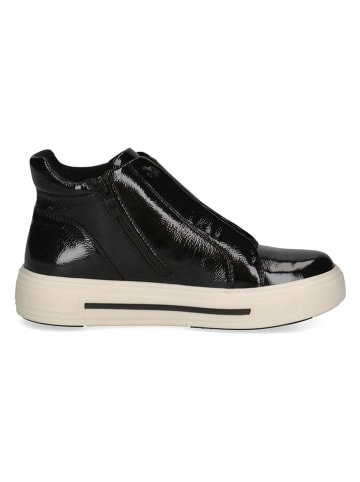 Caprice Leder-Sneakers in Schwarz