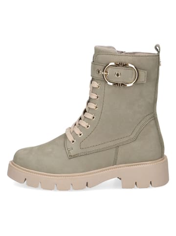 Caprice Leder-Boots in Khaki