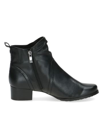 Caprice Leder-Stiefeletten in Schwarz