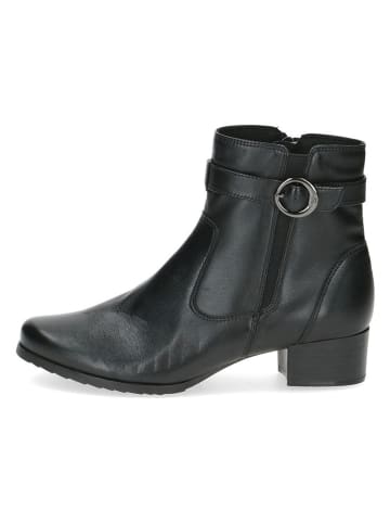 Caprice Leder-Stiefeletten in Schwarz