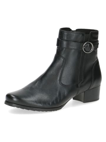 Caprice Leder-Stiefeletten in Schwarz