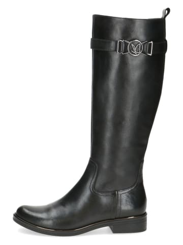 Caprice Leder-Stiefel in Schwarz