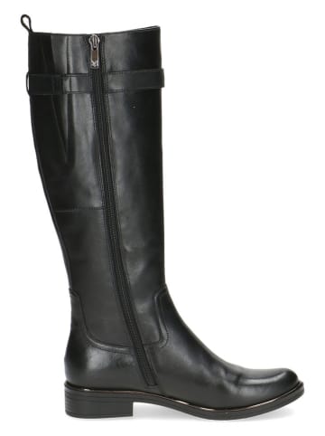 Caprice Leder-Stiefel in Schwarz