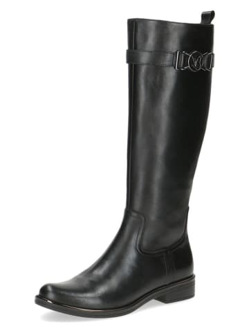 Caprice Leder-Stiefel in Schwarz
