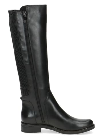 Caprice Skórzane kozaki w kolorze czarnym