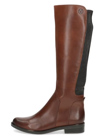 Caprice Leder-Stiefel in Cognac