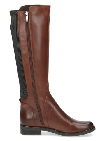 Caprice Leder-Stiefel in Cognac
