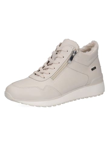 Caprice Leder-Sneakers in Creme