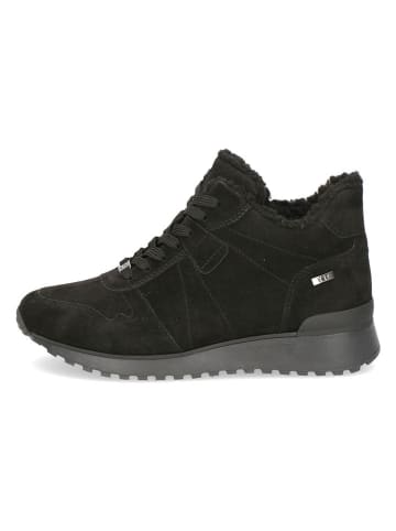 Caprice Leren enkelboots zwart