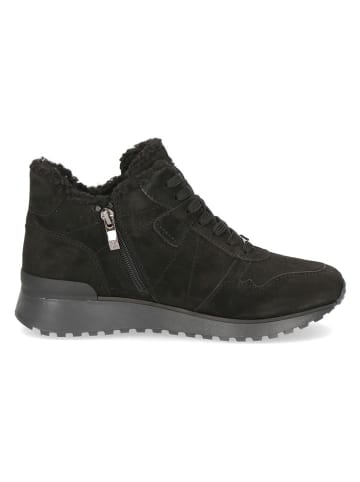 Caprice Leren enkelboots zwart