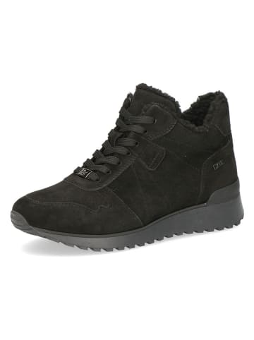 Caprice Leren enkelboots zwart