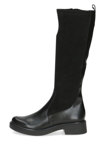 Caprice Leder-Stiefel in Schwarz