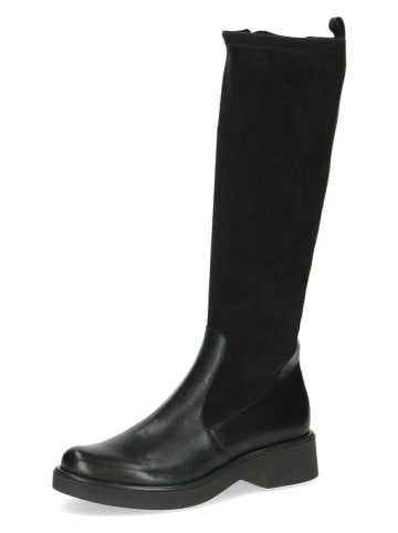 Caprice Leder-Stiefel in Schwarz