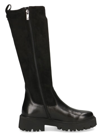 Caprice Leder-Stiefel in Schwarz