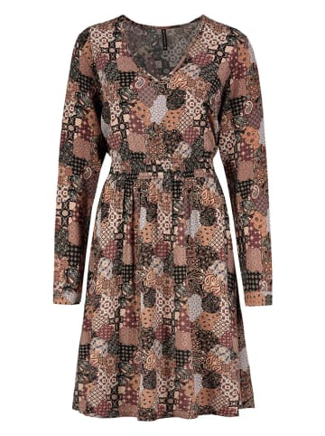 Fresh Made Kleid in Schwarz/ Braun