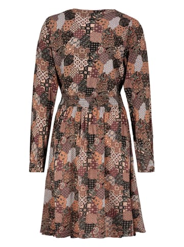 Fresh Made Kleid in Schwarz/ Braun