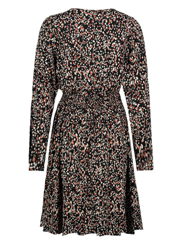 Fresh Made Kleid in Schwarz/ Weiß/ Orange