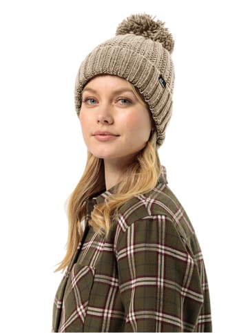 Jack Wolfskin Mütze "Highloft" in Beige