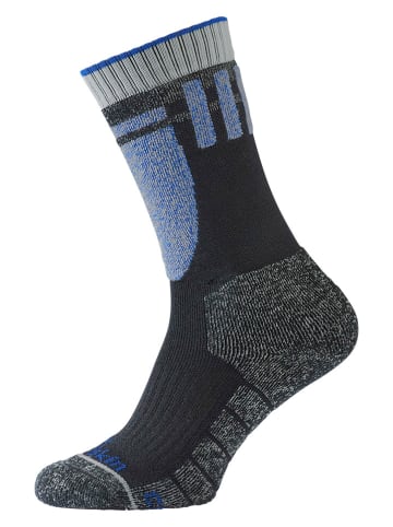 Jack Wolfskin Ski-/snowboardsokken "Ski Merino" blauw/grijs