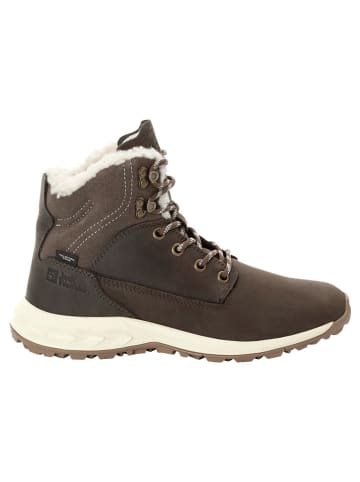 Jack Wolfskin Skórzane botki zimowe "Queenstown City Texapore" w kolorze brązowym