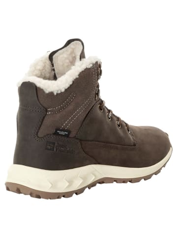 Jack Wolfskin Skórzane botki zimowe "Queenstown City Texapore" w kolorze brązowym