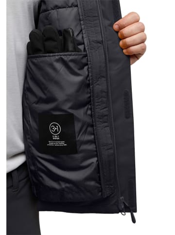 Jack Wolfskin 3-in-1 functionele jas "Jasper" antraciet
