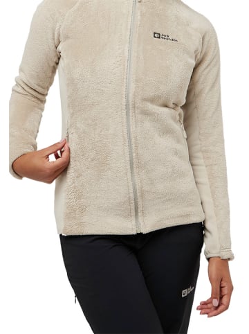 Jack Wolfskin Kurtka polarowa "Rotwand" w kolorze kremowym