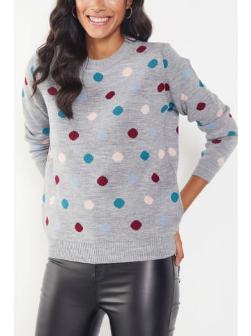 Milan Kiss Pullover in Grau/ Grau