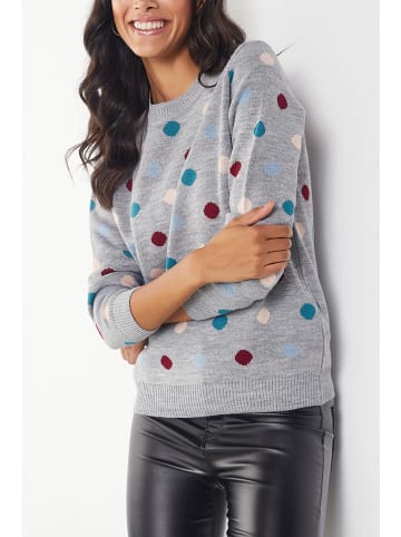 Milan Kiss Pullover in Grau/ Grau