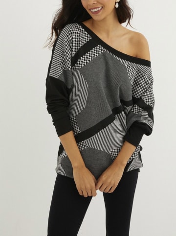 Milan Kiss Longsleeve zwart/grijs