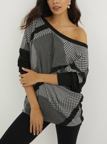 Milan Kiss Longsleeve zwart/grijs