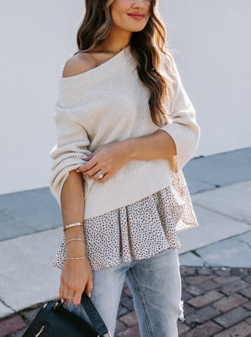 Milan Kiss Pullover in Creme