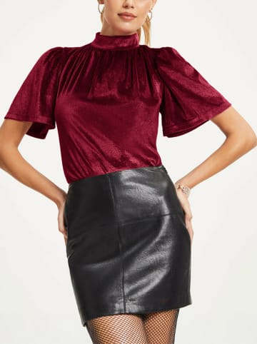 Milan Kiss Samtbluse in Rot