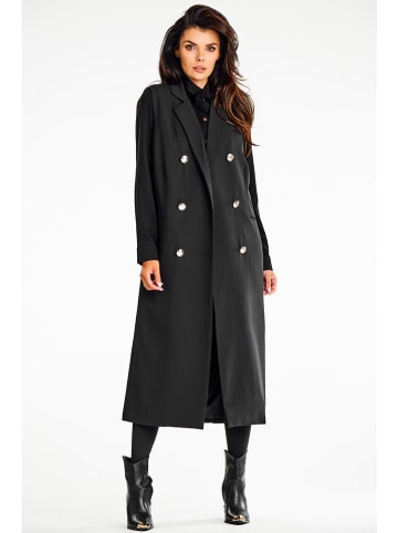 Awama Longbodywarmer zwart