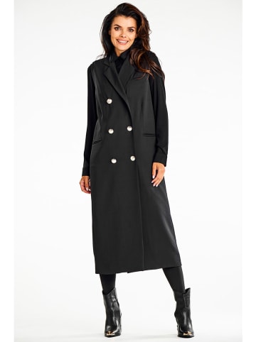 Awama Longweste in Schwarz