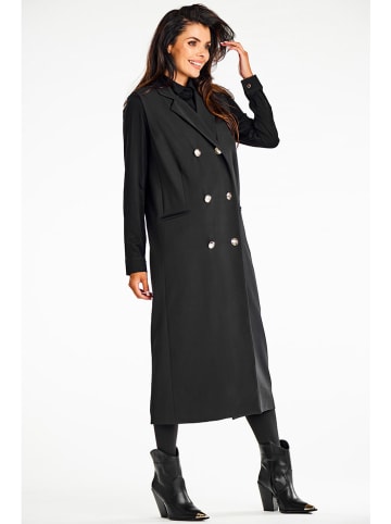 Awama Longbodywarmer zwart