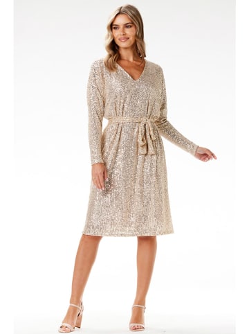 Awama Kleid in Beige