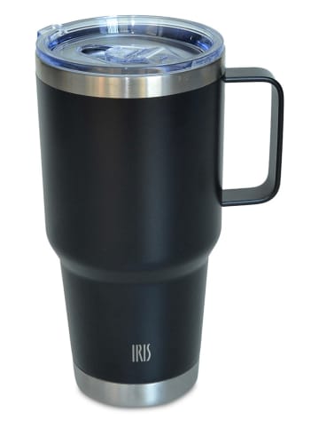 IRIS Edelstahl-Thermobecher in Schwarz - 850 ml