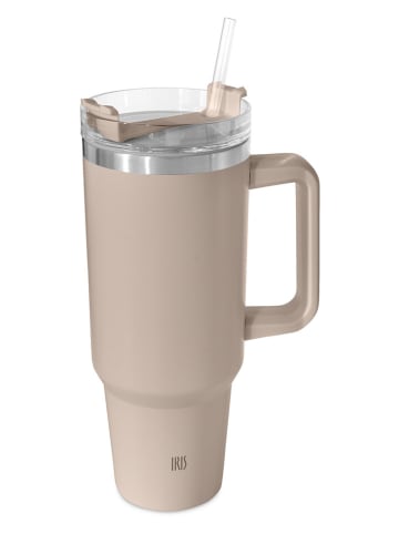 IRIS Edelstahl-Thermobecher in Beige - 1,2 l